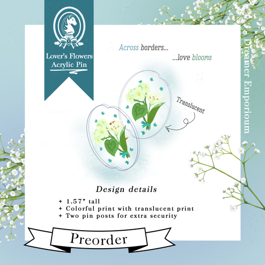 [PRE-SALE] Lover's Flowers acrylic pin