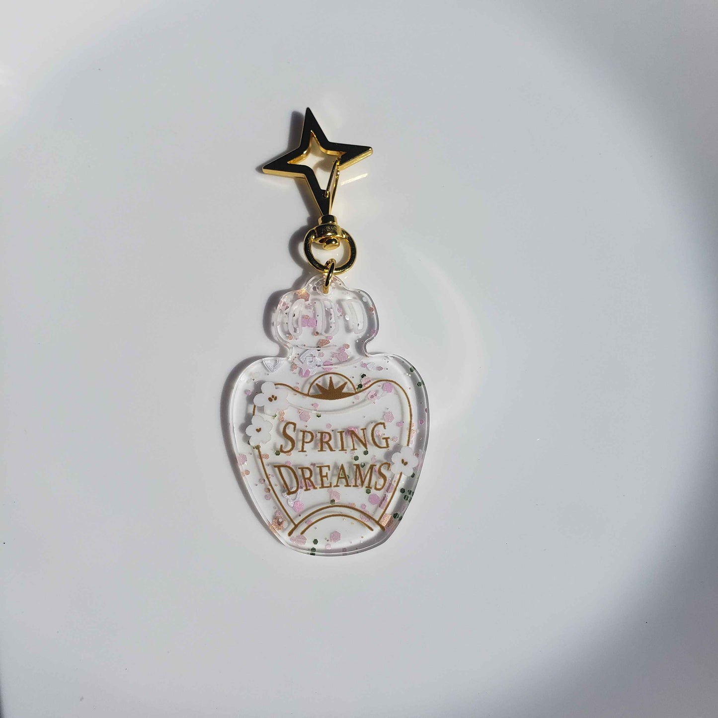 Spring Dream Glitter Acrylic Charm