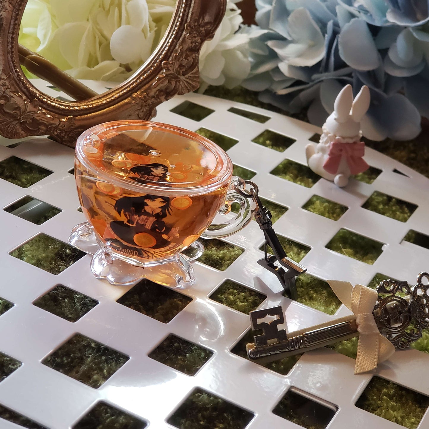 Drink Me Alice Teacup Charm