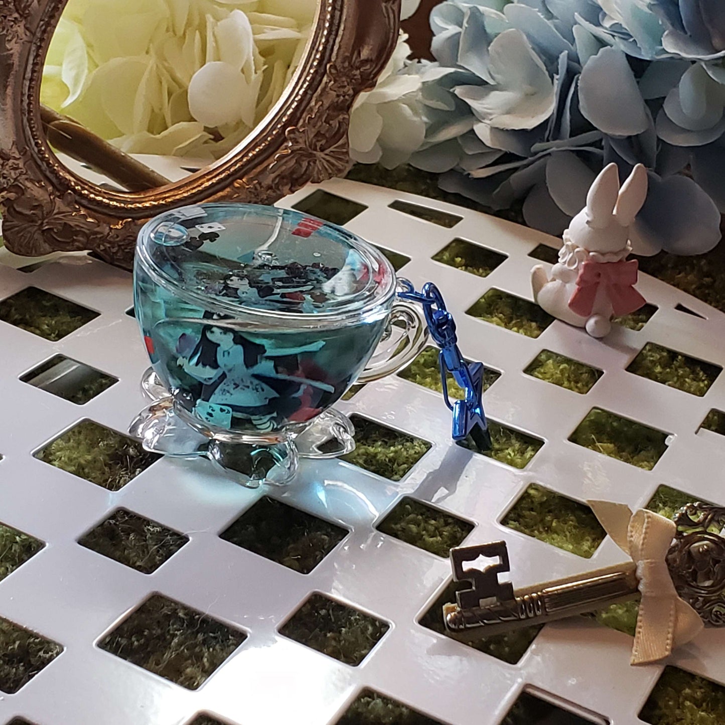 Drink Me Alice Teacup Charm