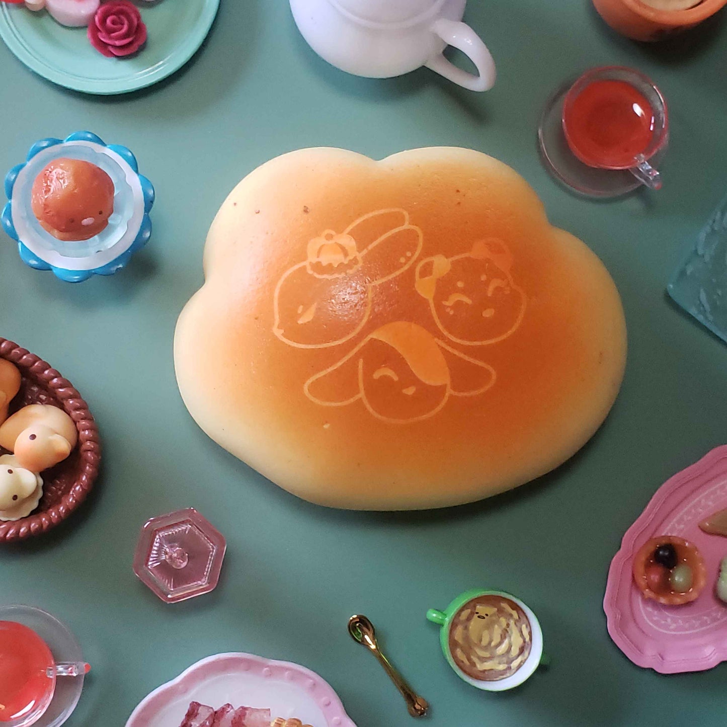 Strawberry Rhubarb and Friends Squishy Cloud Bread